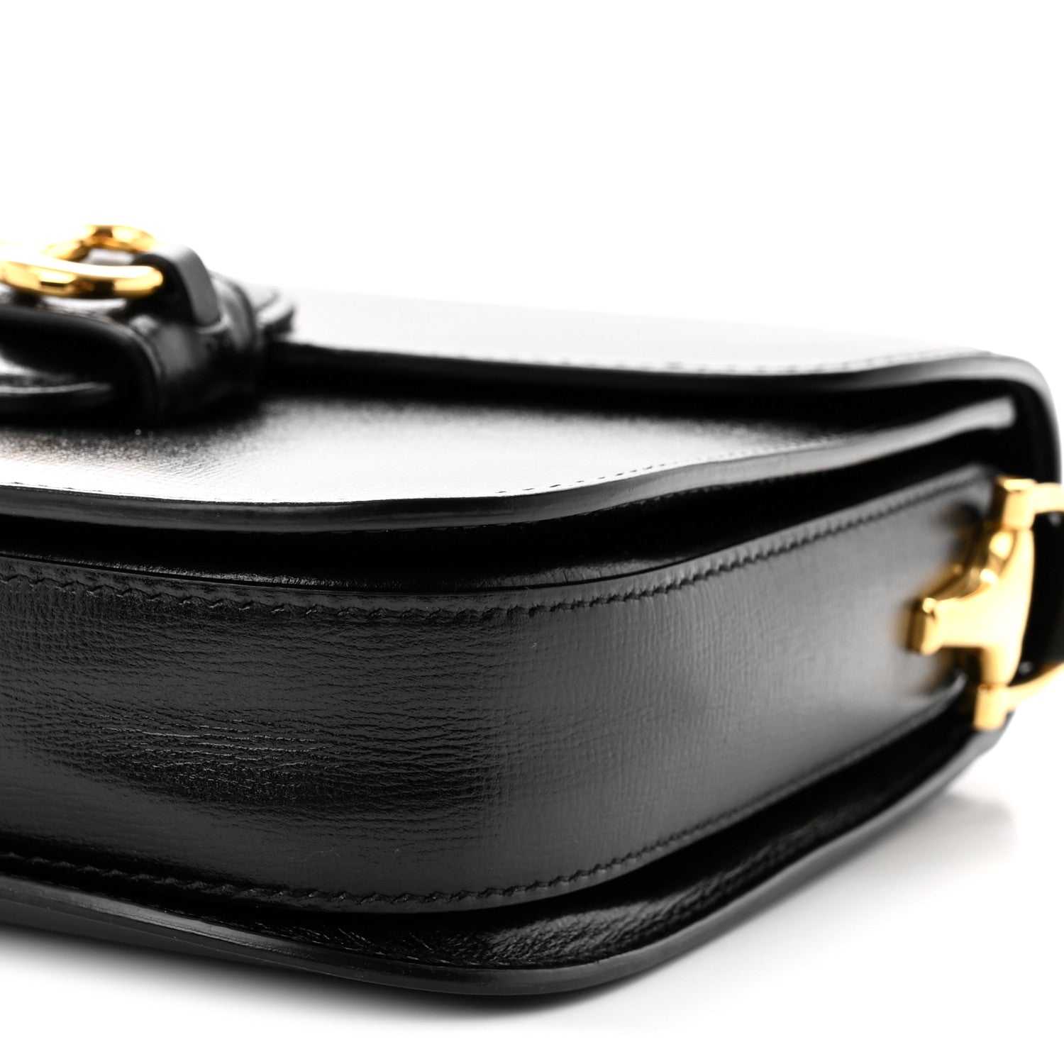 Gucci Azalea Calfskin Horsebit 1955 Shoulder Bag Black 10 of 10