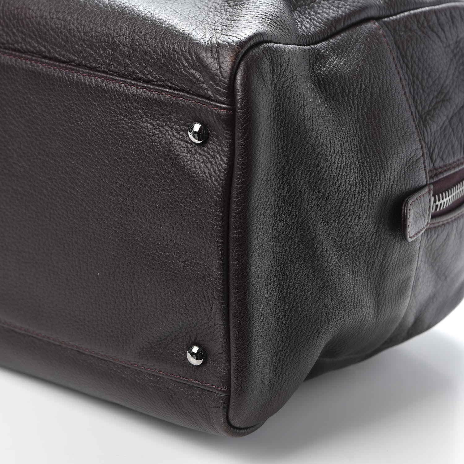 Chanel Deerskin Luxe Ligne Bowler Brown 6 of 9