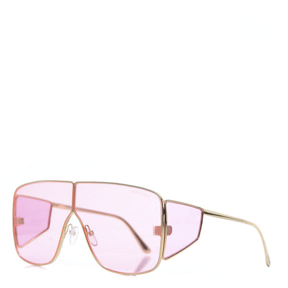 Tom Ford Square Spector Sunglasses TF 708 Rose 1 of 6