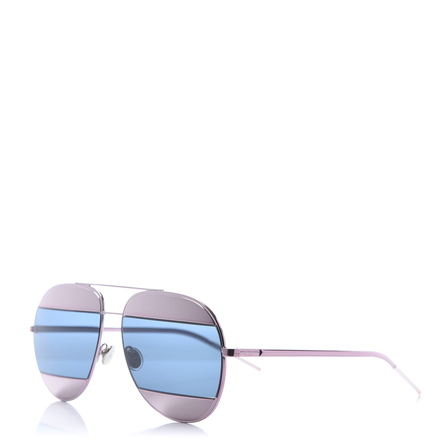 Split 1 Aviator Sunglasses Pink Blue