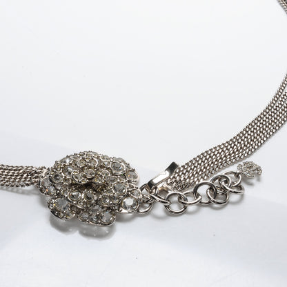 Chanel Crystal CC Camellia Belt Silver 3 of 5