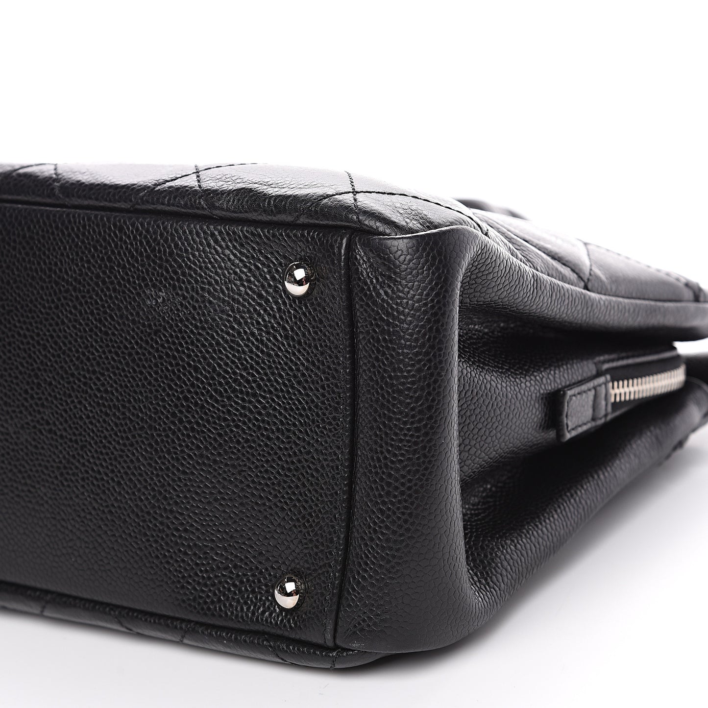 Caviar Quilted Timeless CC Soft Tote Black