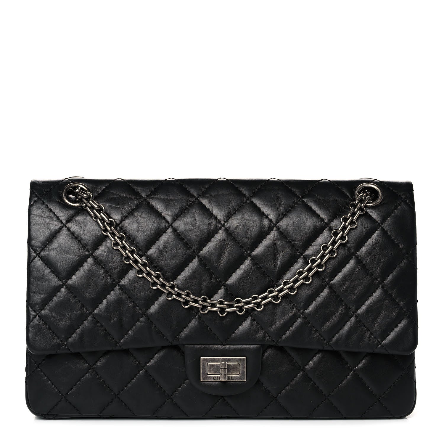 Chanel Aged Calfskin Quilted 2.55 Reissue 226 Flap Black 1 of 11