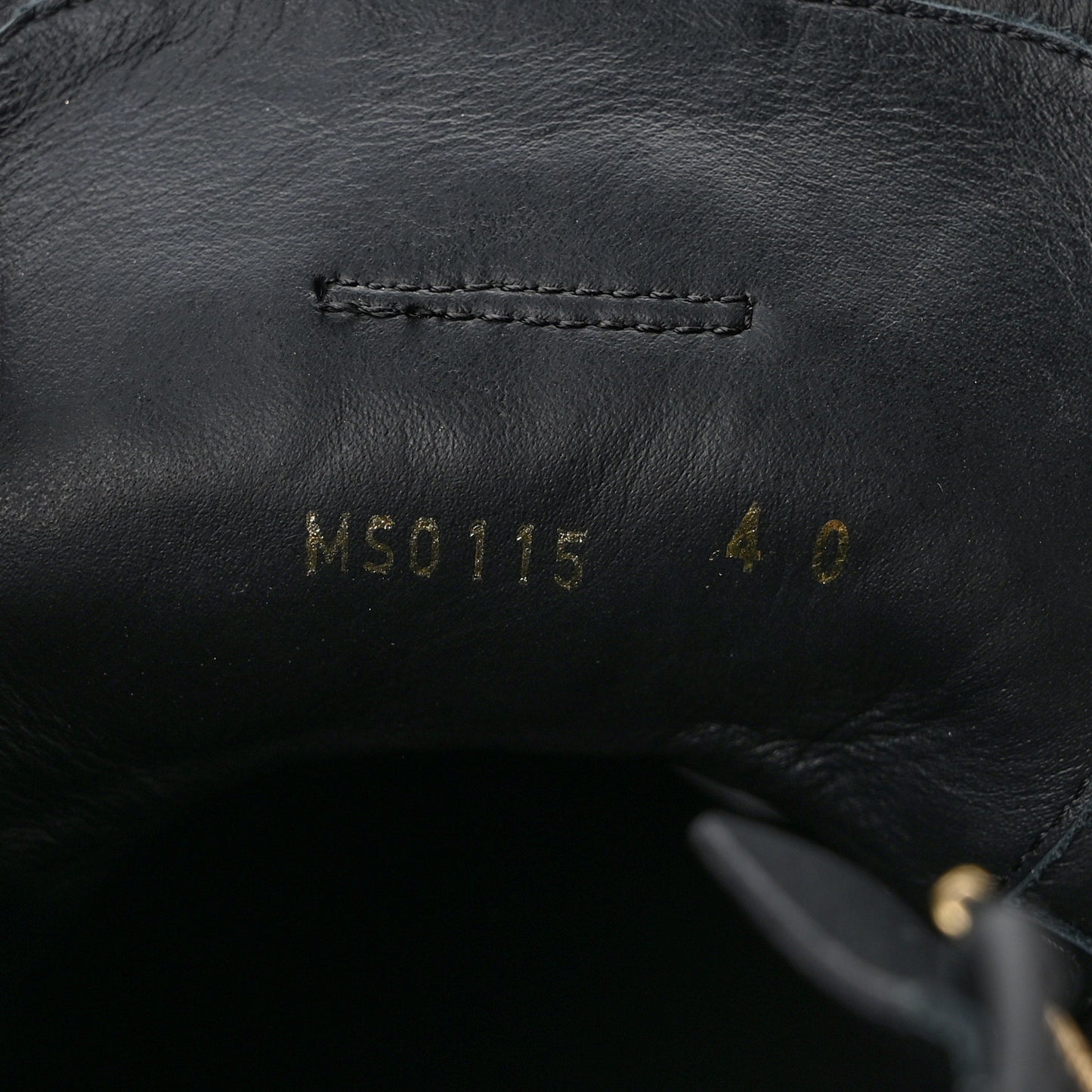 Calfskin Embossed Monogram Punchy High Top Sneakers 40 Black