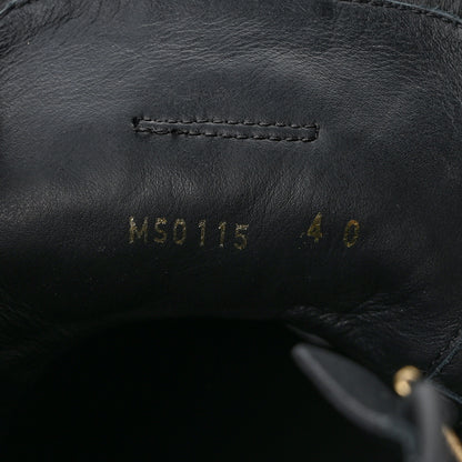 Louis Vuitton Calfskin Embossed Monogram Punchy High Top Sneakers 40 Black 9 of 9