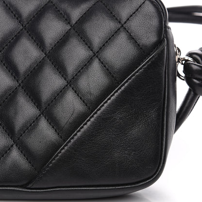 Chanel Calfskin Quilted Cambon Pochette Black White 10 of 13