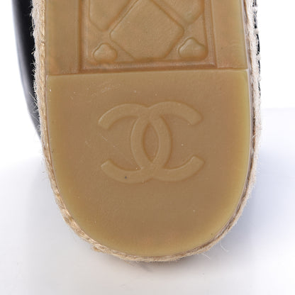 Chanel Lambskin CC Espadrilles 38 Black 8 of 9