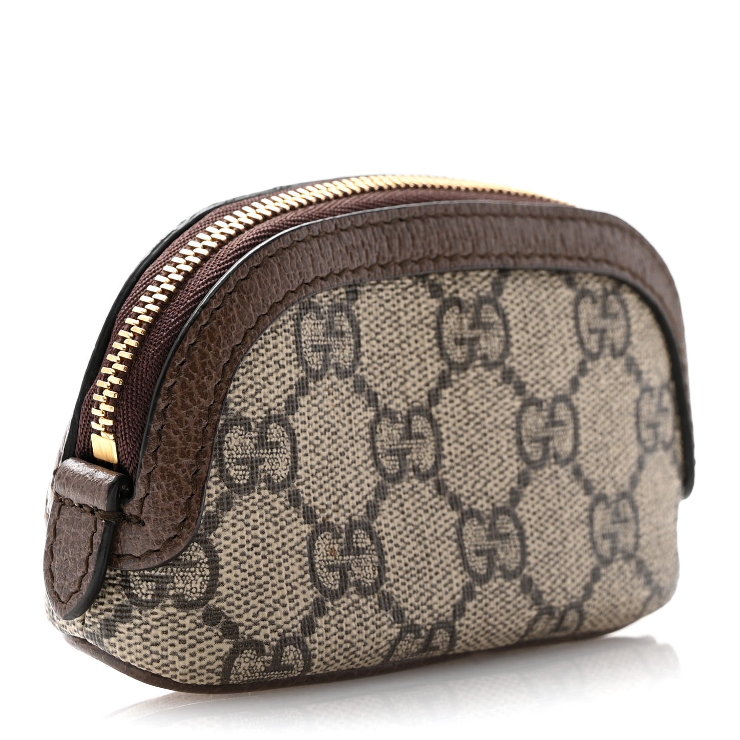 GG Supreme Monogram Web Ophidia Dome Key Pouch Beige New Acero