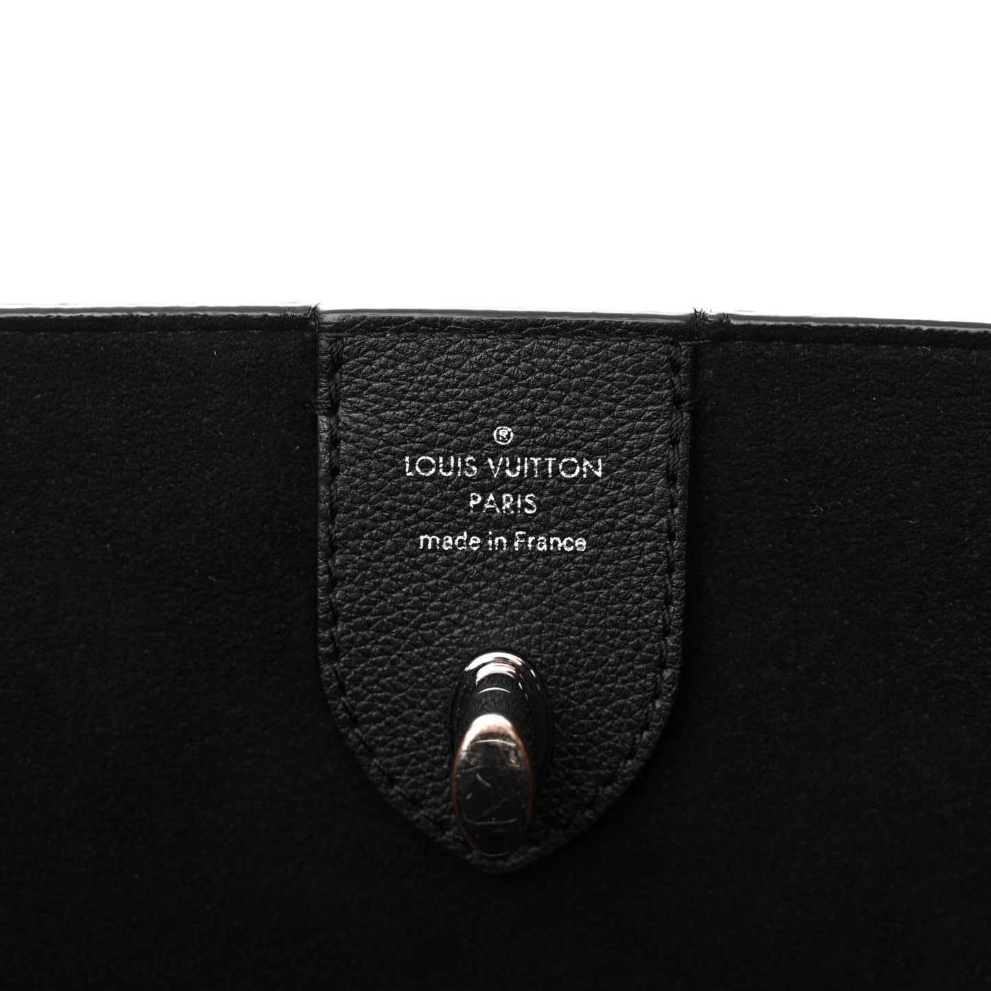 Calfskin Lockme Go Tote Black