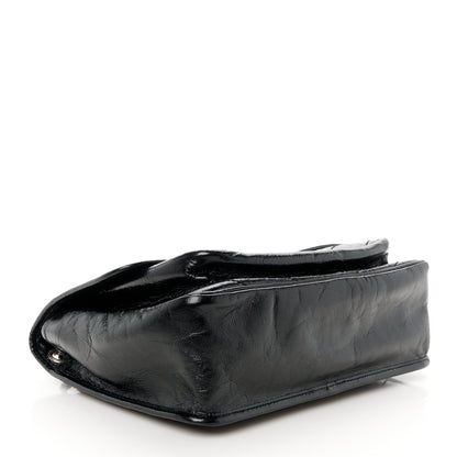 Saint Laurent Crinkled Calfskin Matelasse Monogram Medium Niki Chain Satchel Black 4 of 10