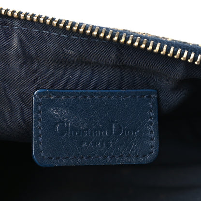 Christian Dior Monogram Mini Saddle Pochette Navy 6 of 10