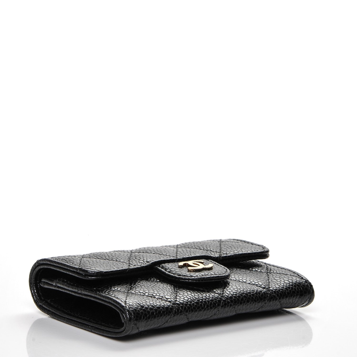 Chanel Caviar Quilted Flap Card Holder Black 4 of 7