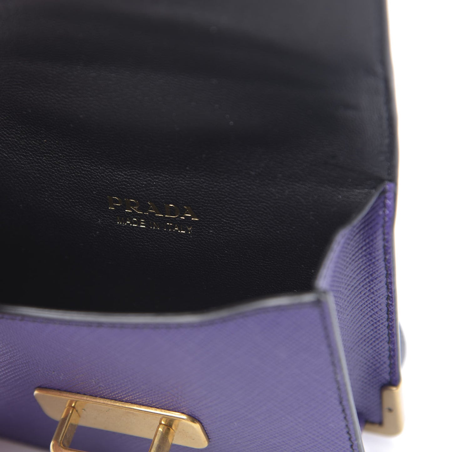 Saffiano Astrology Mini Cahier Bag Viola Black