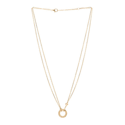 Cartier 18K Yellow Gold 2 Diamond LOVE Necklace 3 of 4