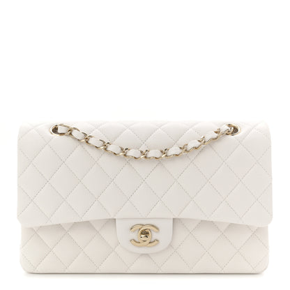 Chanel Caviar Quilted Medium Double Flap White 1 of 10