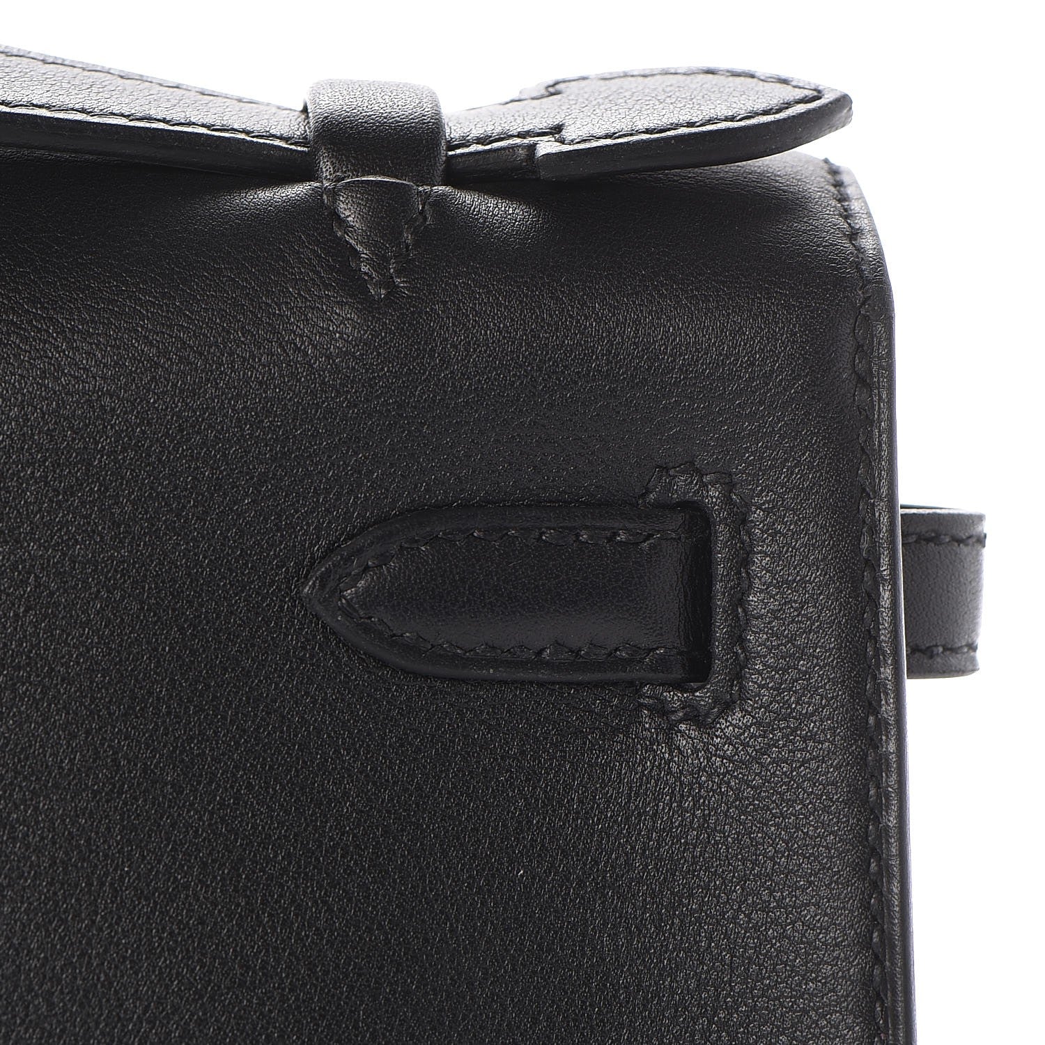 Hermes Swift Kelly Pochette Clutch Black 26 of 27