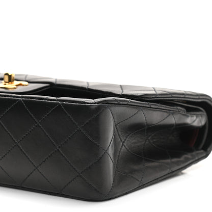 Chanel Lambskin Quilted Medium Double Flap Black 11 of 12