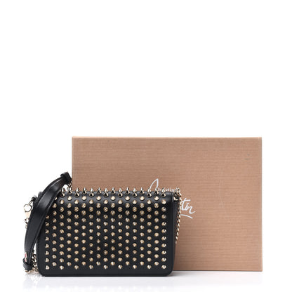 Christian Louboutin Calfskin Spiked Zoompouch Crossbody Black 14 of 14