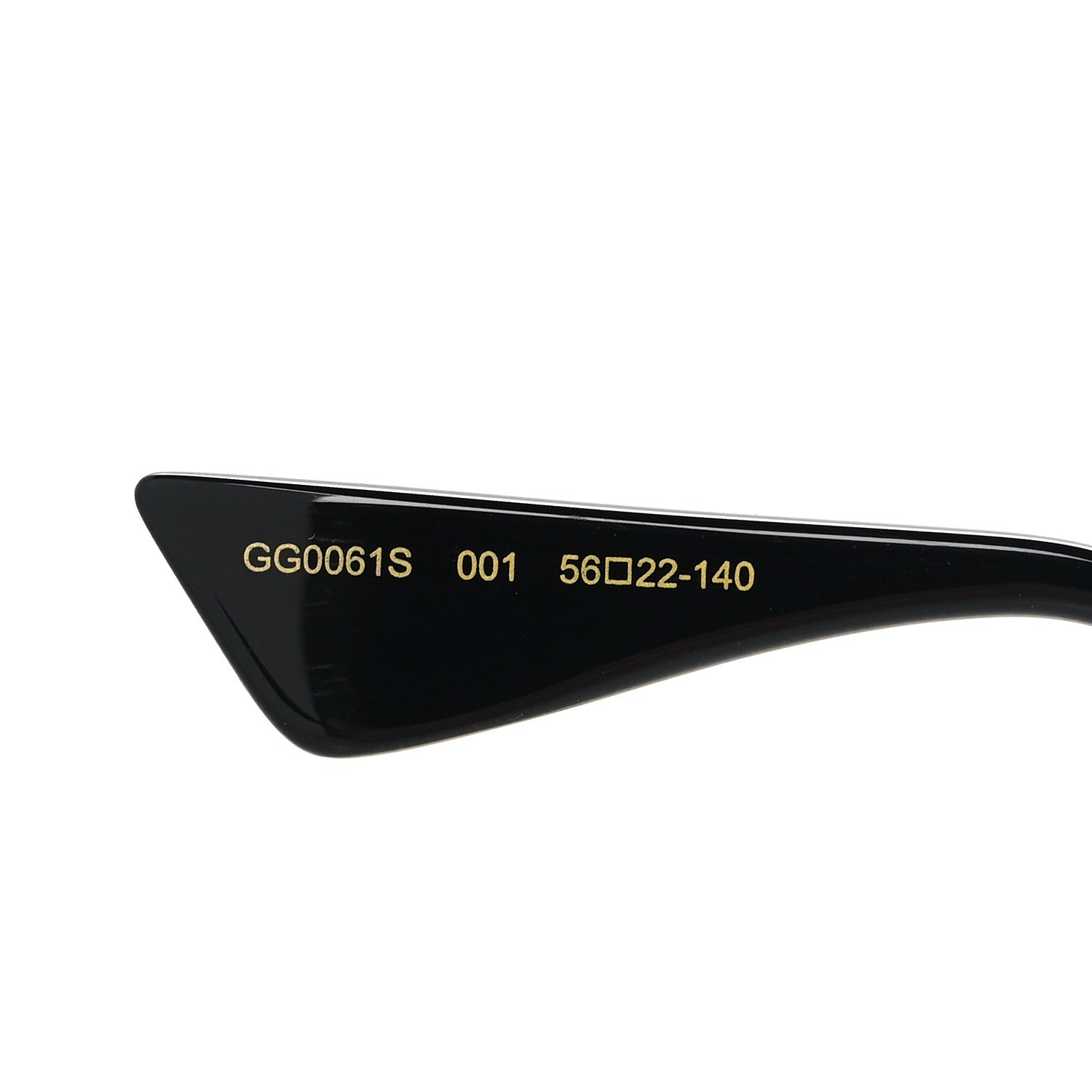 Gucci Metal Round Frame Sunglasses GG0061S Black 6 of 6