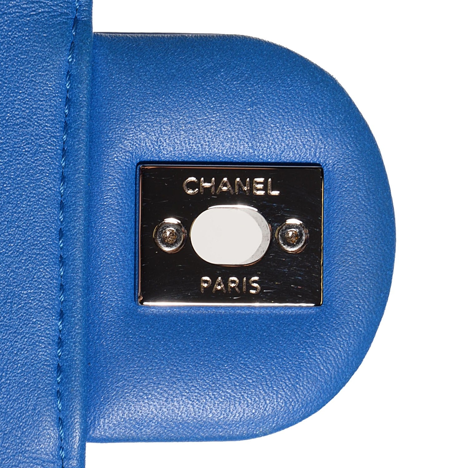 Chanel Patent Quilted Small Coco Shine Flap Blue 8 of 9