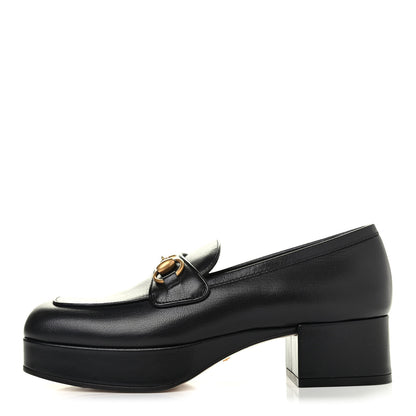 Gucci Goatskin Houdan Platform Loafers 37 Black 1 of 4