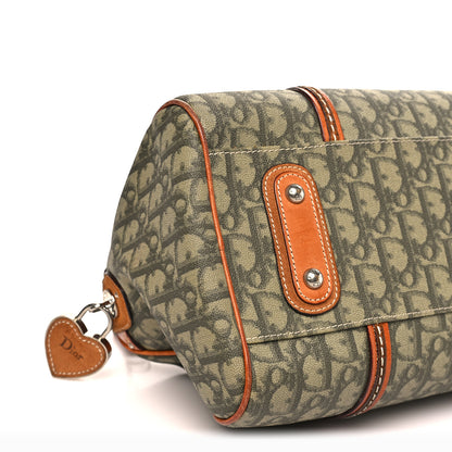 Christian Dior Monogram Trotter Romantique Boston Bag Green 8 of 14