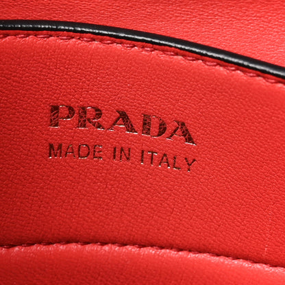 Prada Saffiano Cuir Small Double Bag Talco Lacca 6 of 9