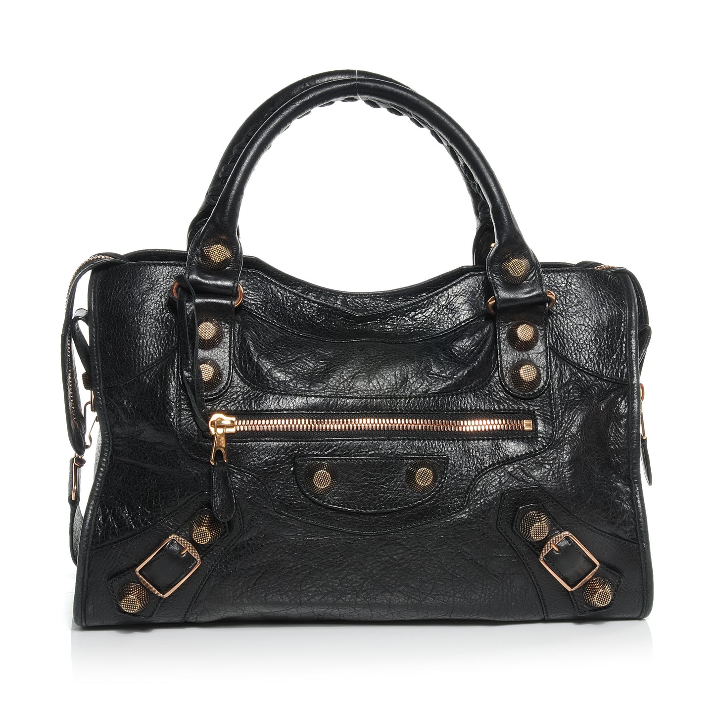 Agneau Giant 21 Rose Gold Hardware City Black