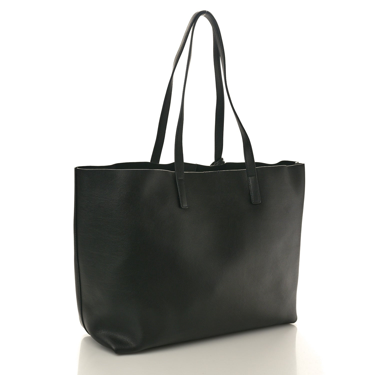 Saint Laurent Calfskin Large Shopping Tote Black 4 of 12