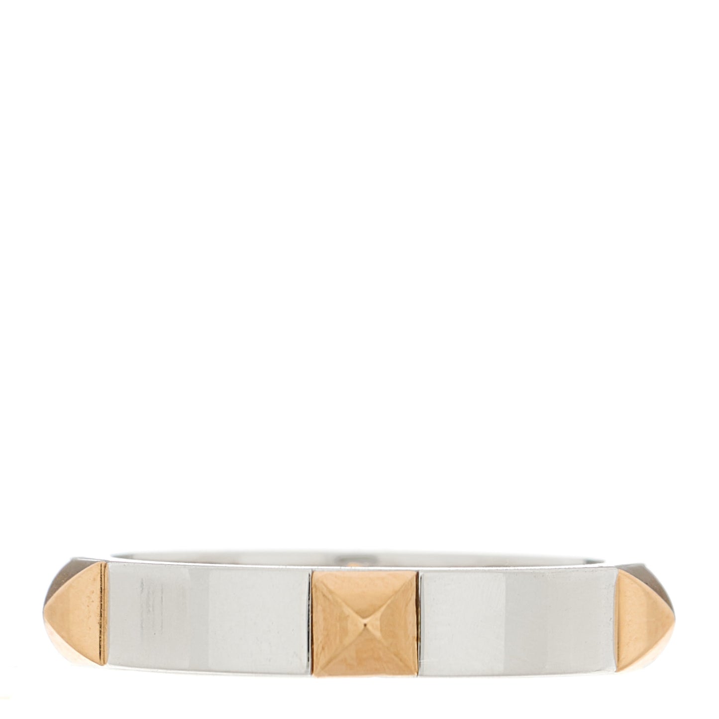 Sterling Silver 18K Rose Gold Clou d' H Ring 59 8.75