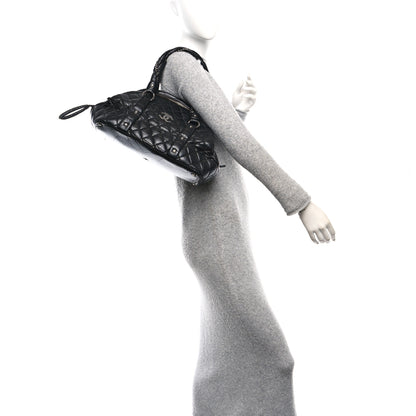 Chanel Lambskin Vintage Ligne Lady Braid Tote Black 2 of 15