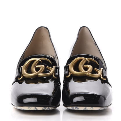Gucci Vernice GG Victoire 55mm Loafer Pumps 38 Black 2 of 12