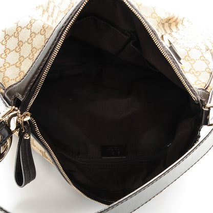 Gucci Monogram Medium Sukey Hobo Dark Brown 5 of 6