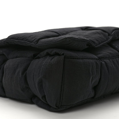 Bottega Veneta Nylon Intrecciato Padded Tech Maxi Cassette Bag Black 8 of 12