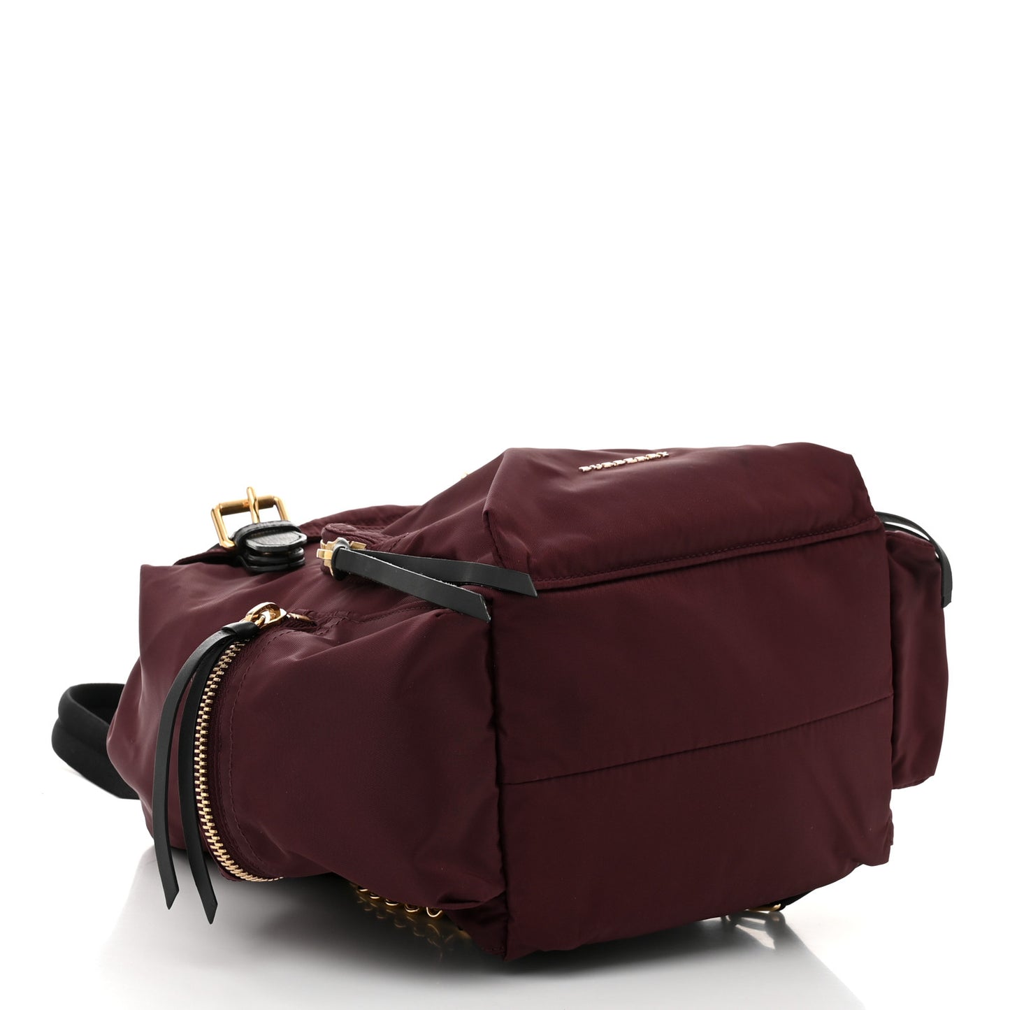 Nylon Medium Rucksack Backpack Burgundy Red