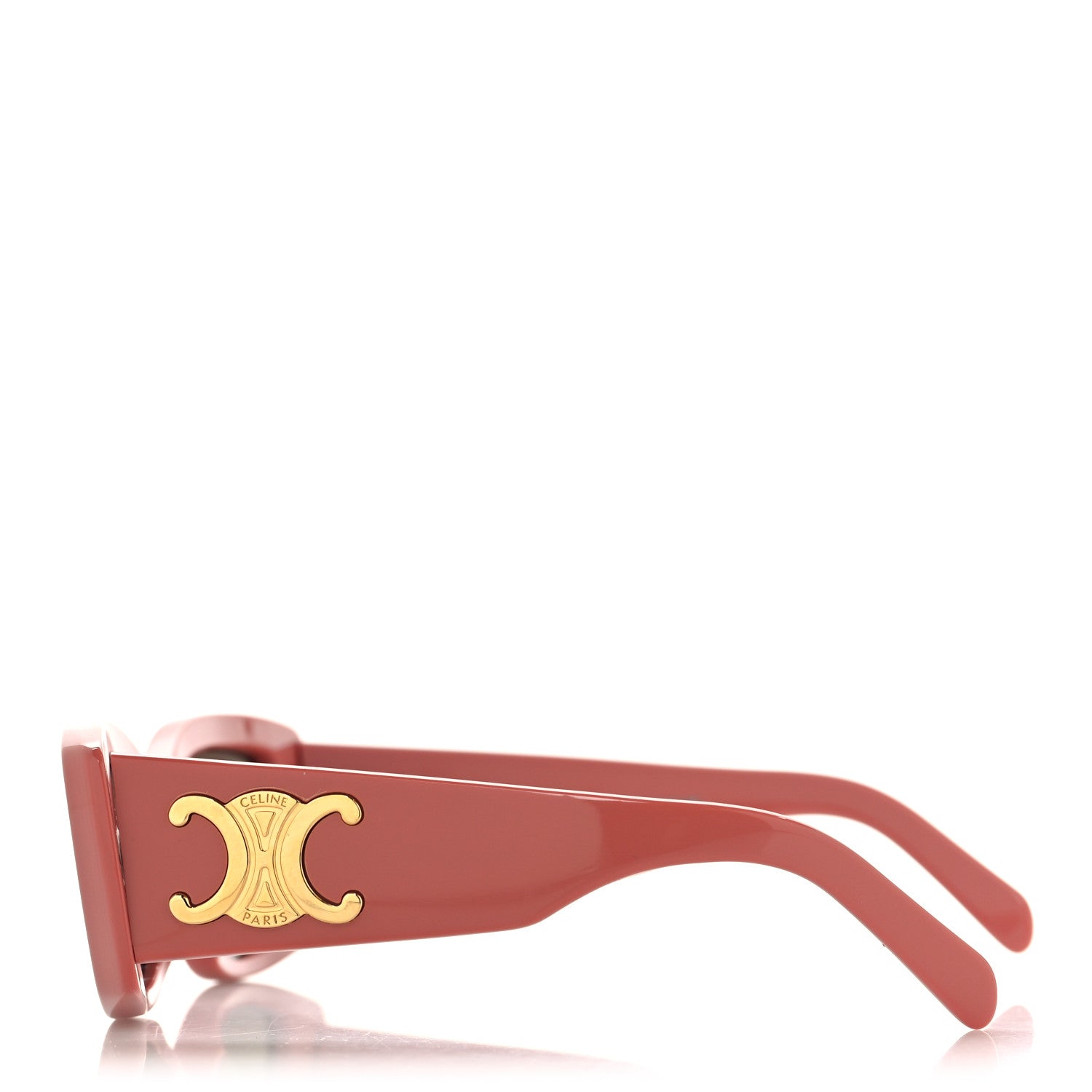 Celine Acetate Triomphe XL 01 Sunglasses CL40282U Shiny Pink Brown
