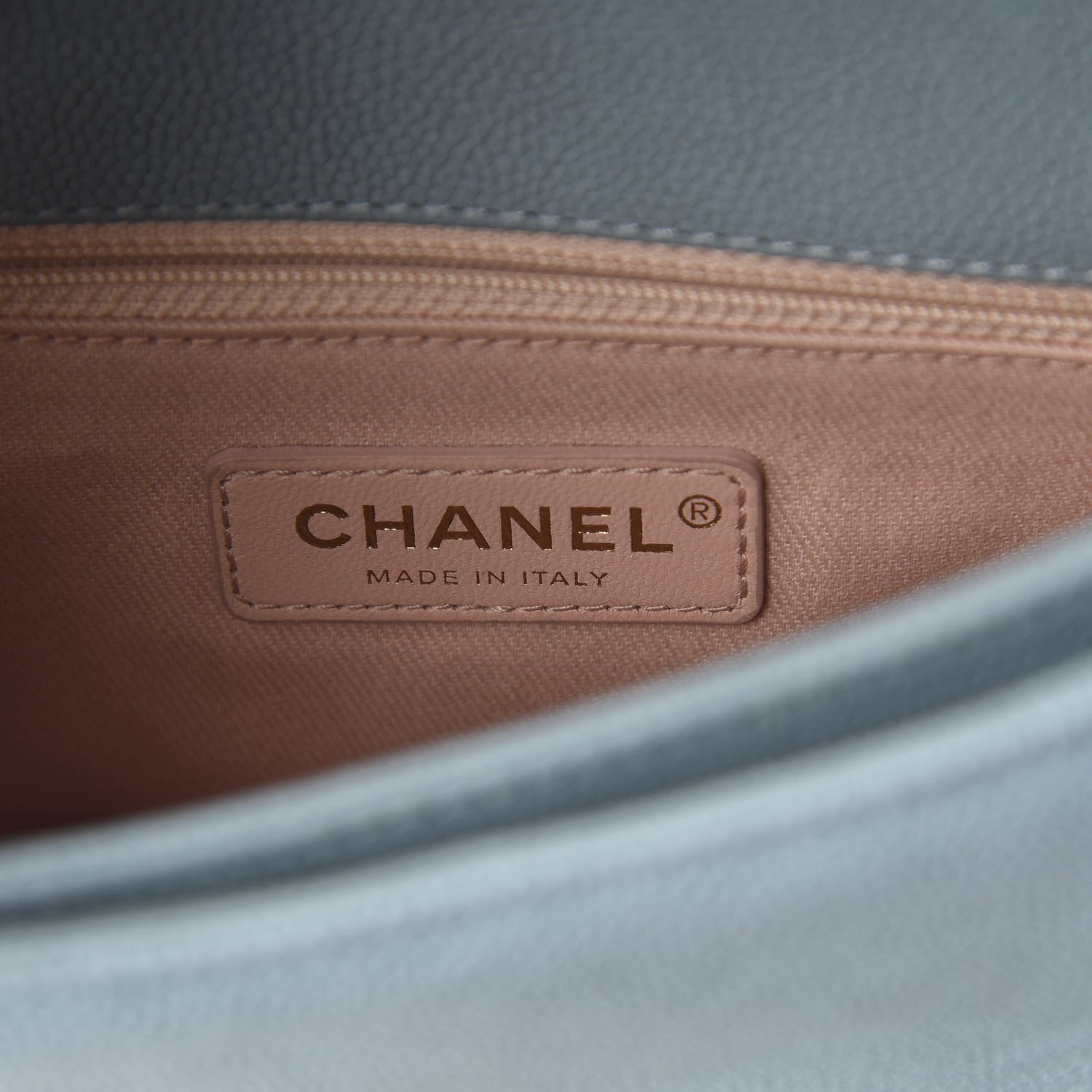 Chanel Caviar Quilted Thread Around Single Flap Blue 7 of 9