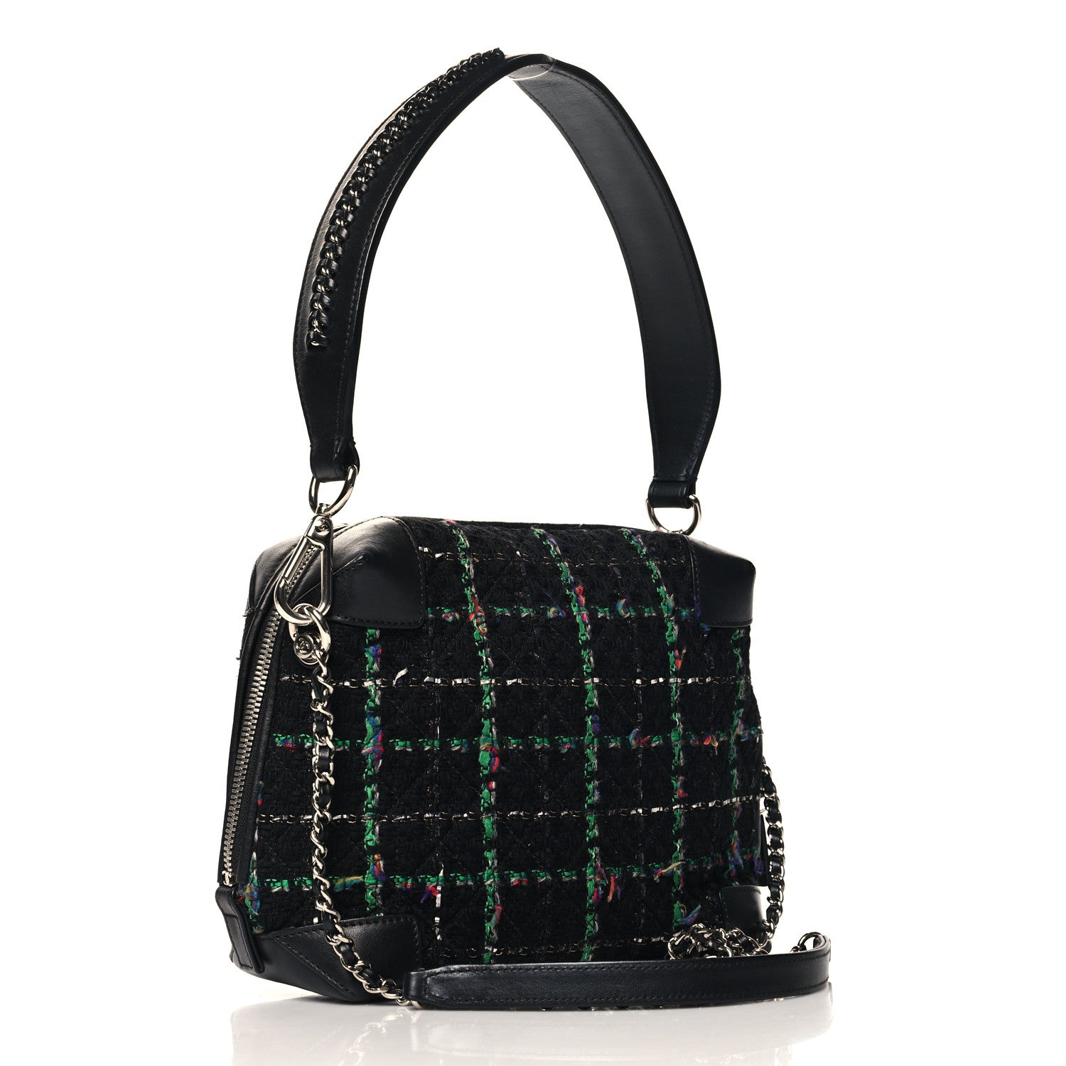 Chanel Tweed Camera Case Black 3 of 10