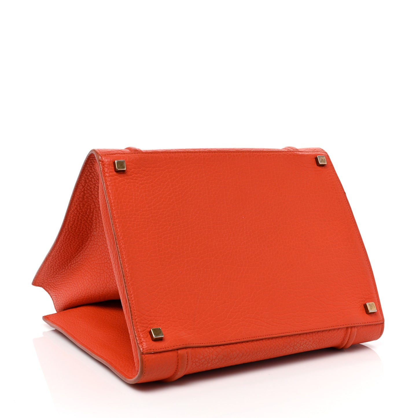 Bullhide Calfskin Medium Phantom Luggage Burnt Orange