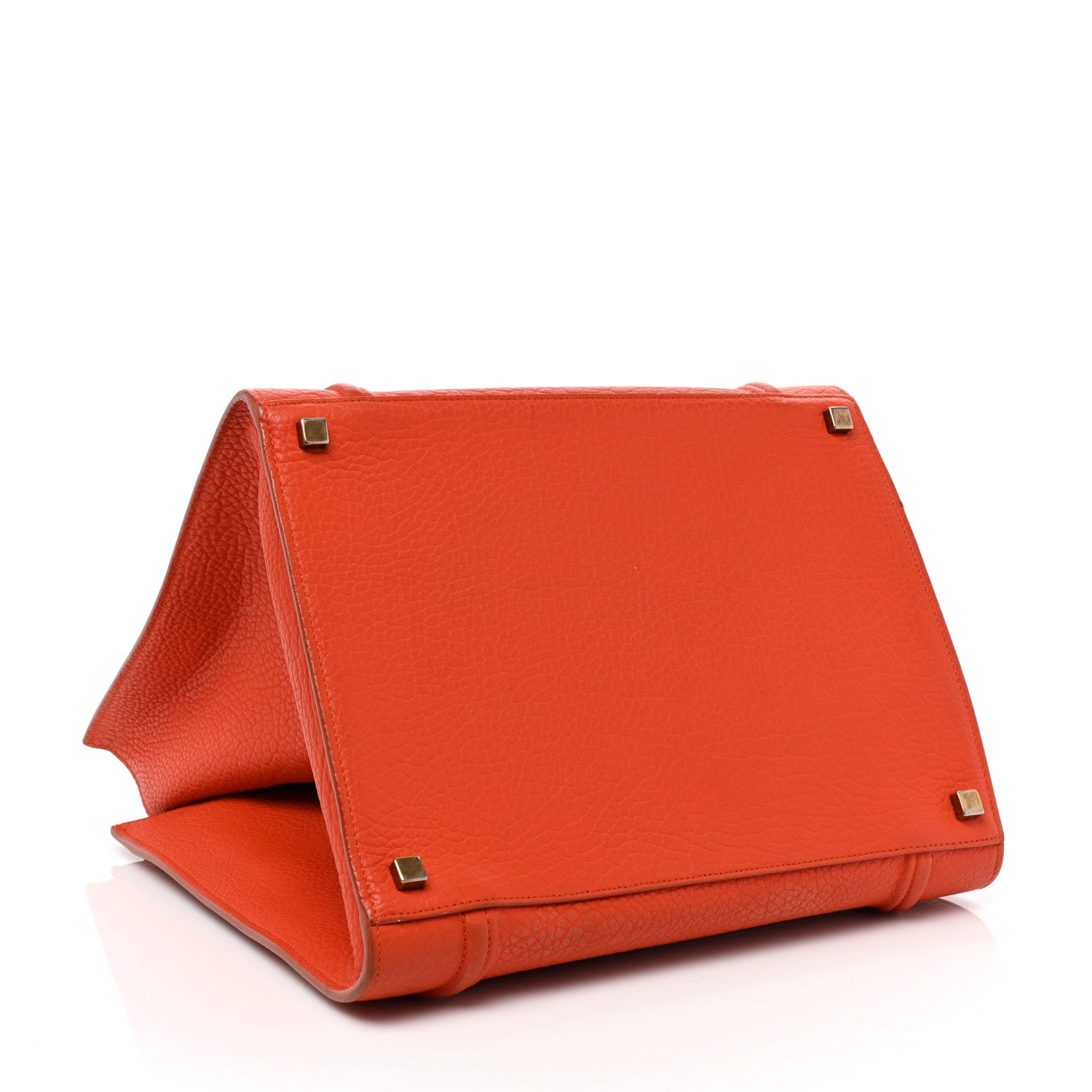 Celine Bullhide Calfskin Medium Phantom Luggage Burnt Orange 4 of 14