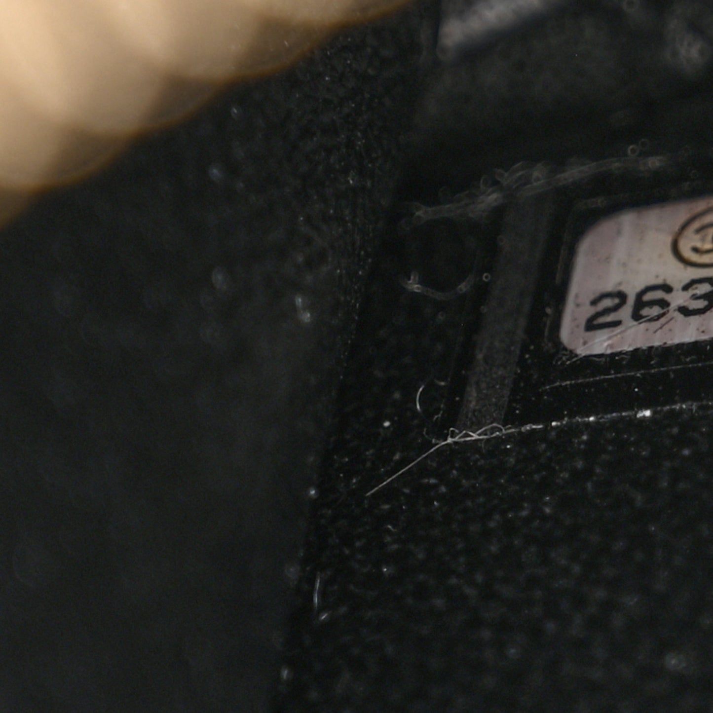 Caviar Quilted Small CC Filigree Vanity Case Black