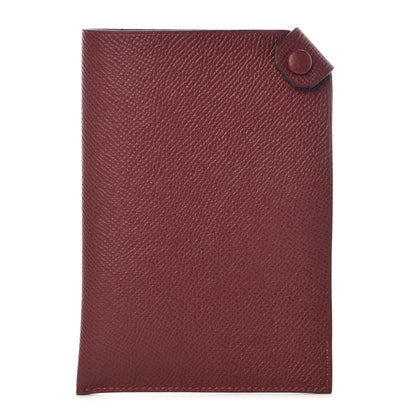 Hermes Epsom Tarmac PM Passport Holder Rouge H 1 of 7