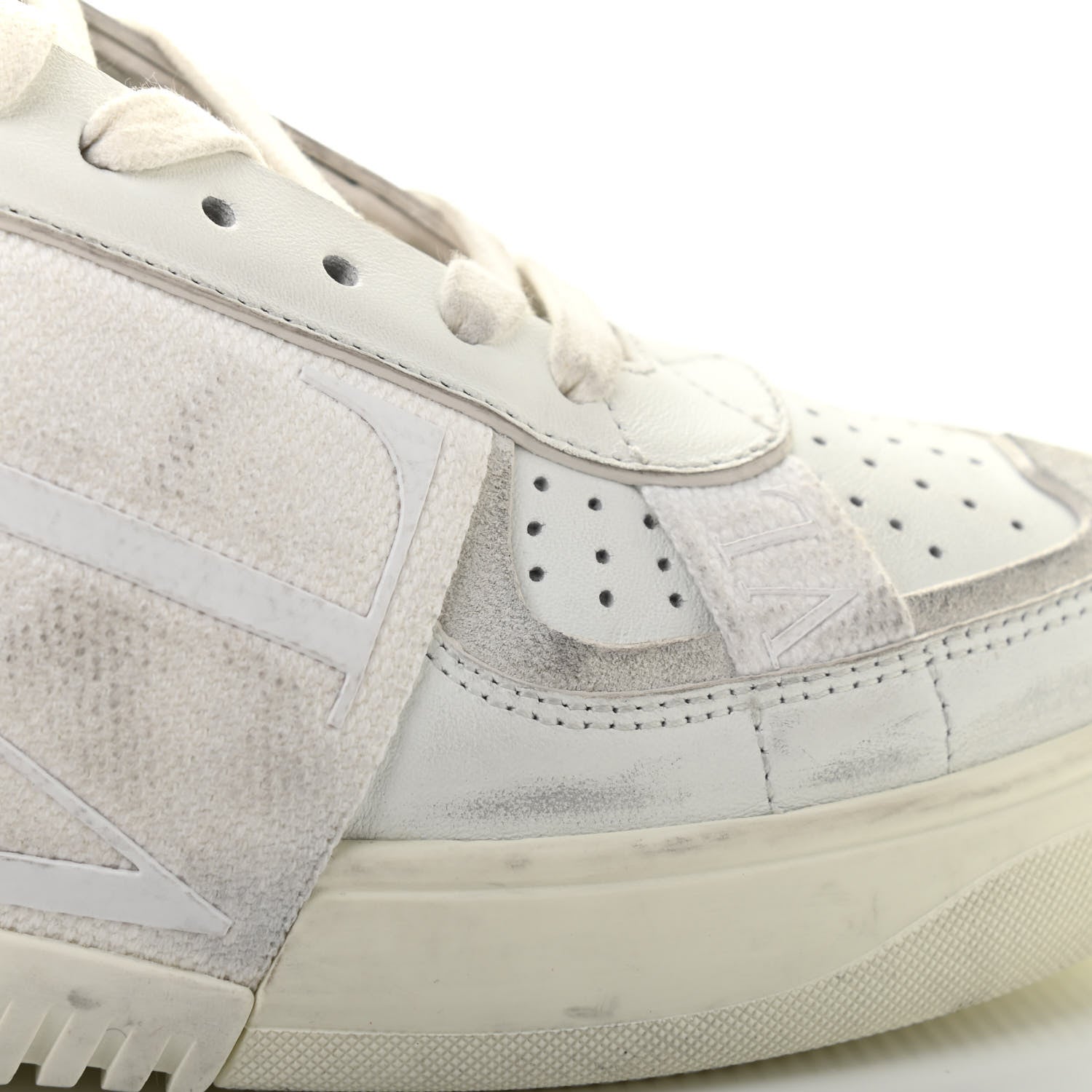Valentino Garavani Calfskin Womens VL7N Sneakers 37.5 White Ice 11 of 16