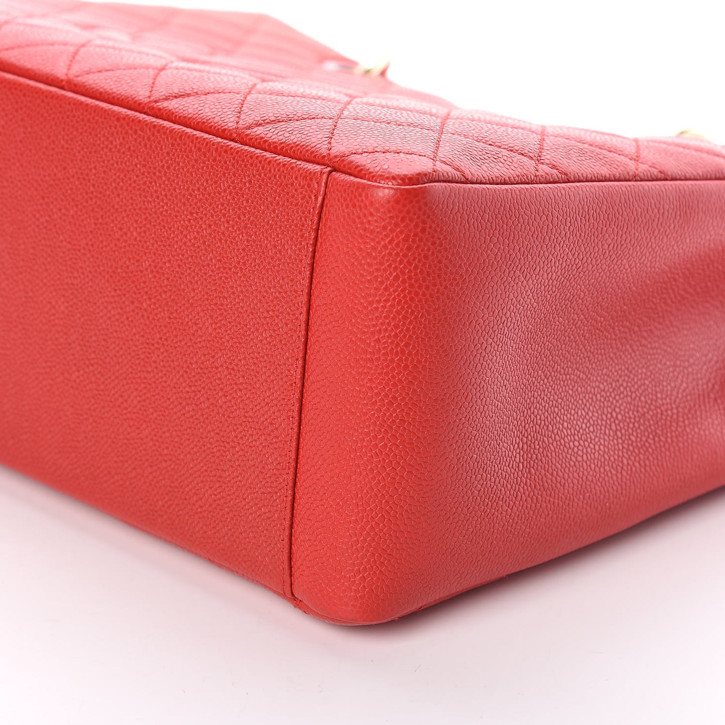 Caviar Quilted Grand Shopping Tote GST Red