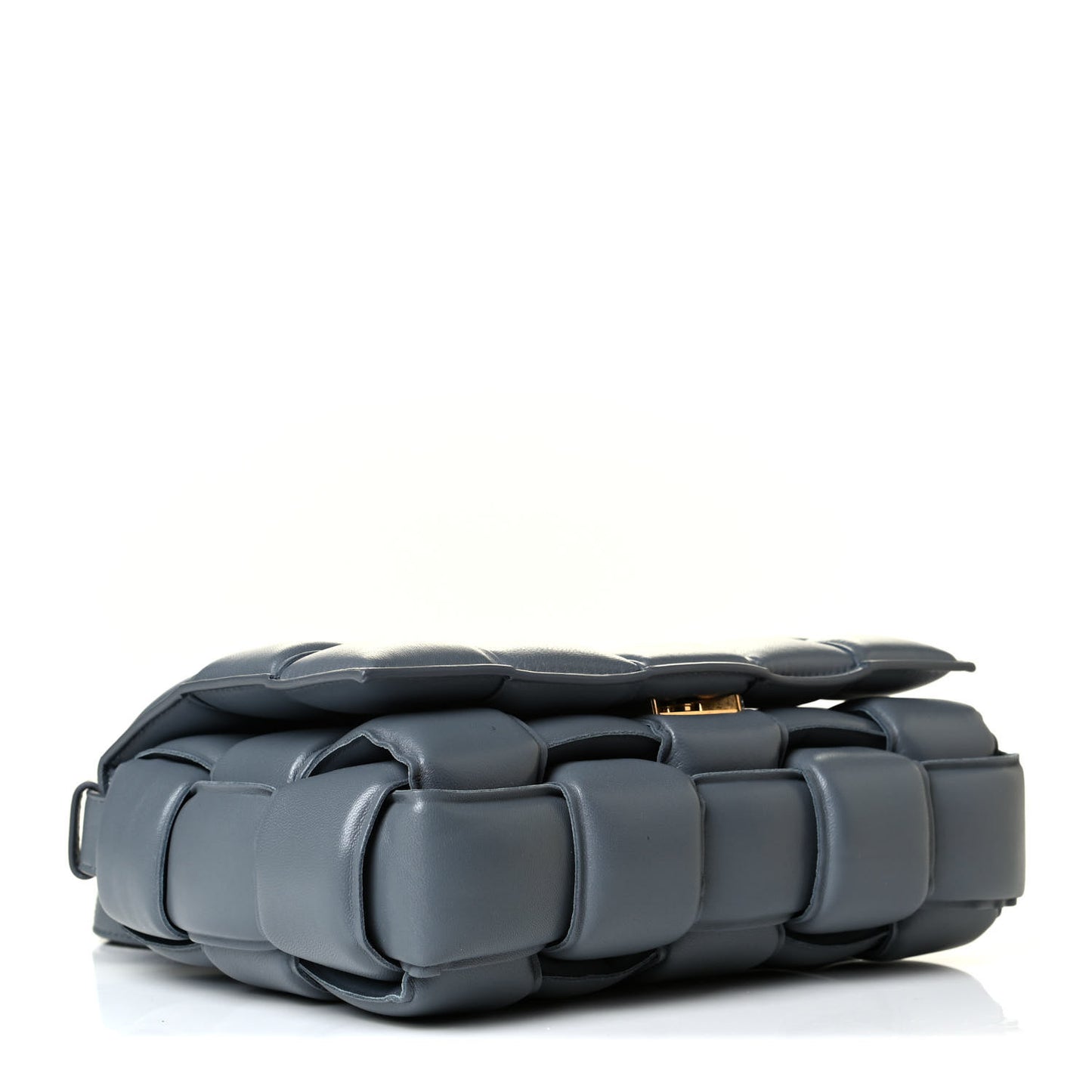 Nappa Maxi Intreccio Padded Cassette Crossbody Bag Thunder