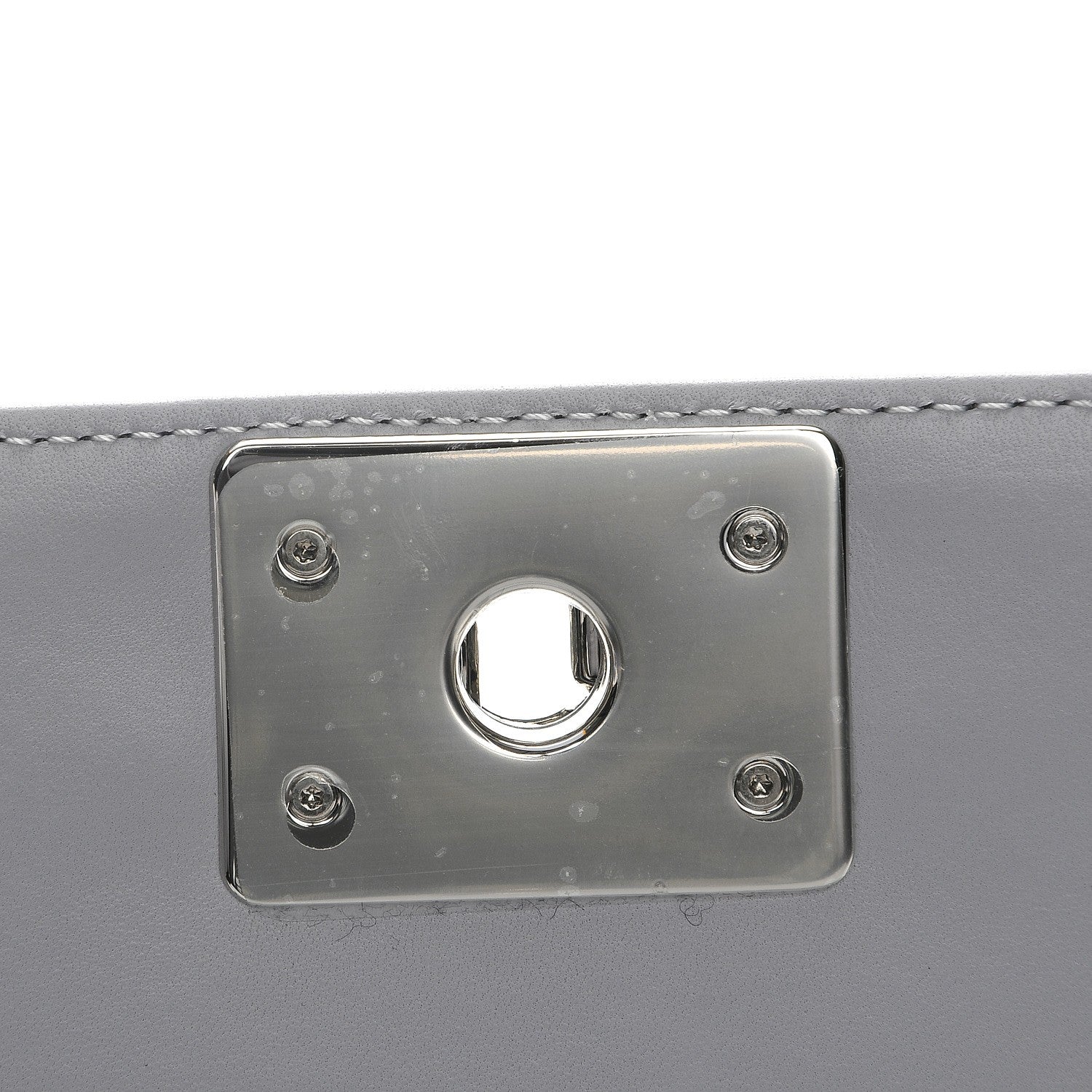 Chanel Lambskin Quilted Medium Boy Flap Grey 8 of 9