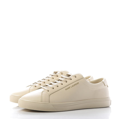 Saint Laurent Calfskin Andy Low Top Sneakers 37.5 Dark Coquille 3 of 9