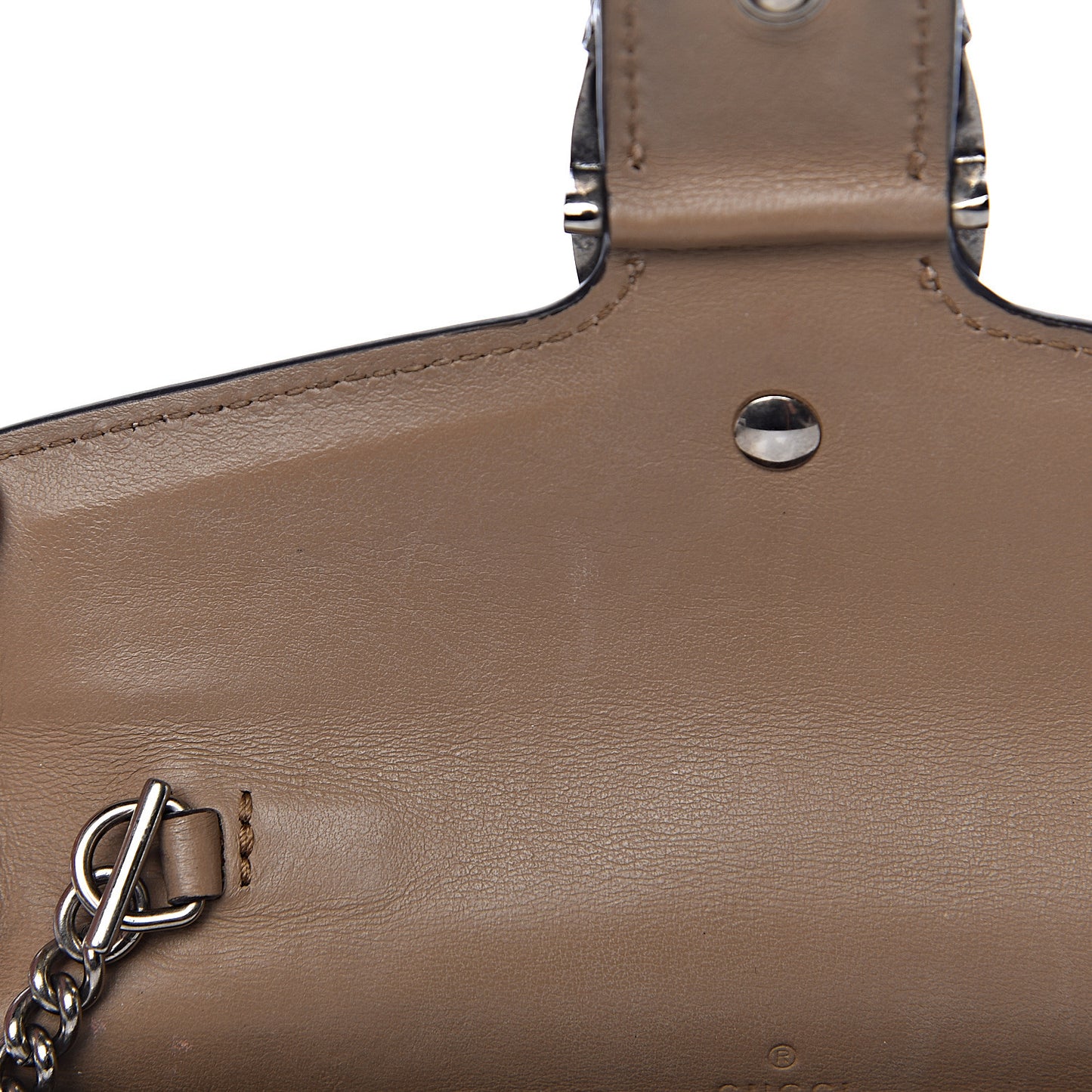 GG Supreme Monogram Super Mini Dionysus Shoulder Bag Taupe