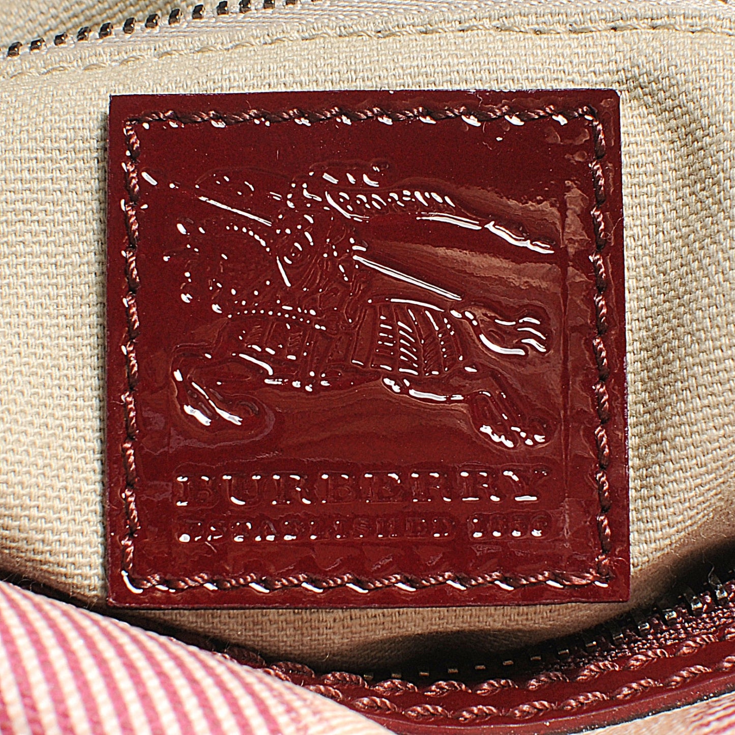 Nova Check Heart Small Chester Bowling Bag Berry Red