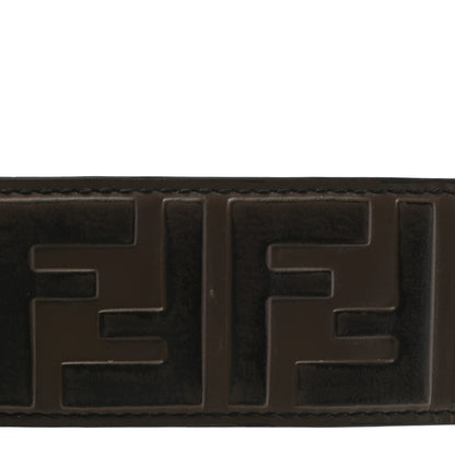 Fendi Vitello Century Bi-Color FF 1974 Embossed Strap You Maya Black 5 of 6